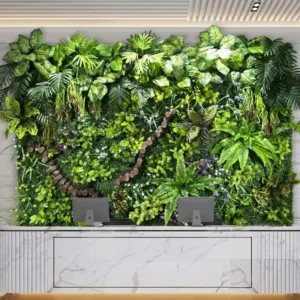 Artificial Indoor Green Wall Plant Wall Flowers Wedding Decoration