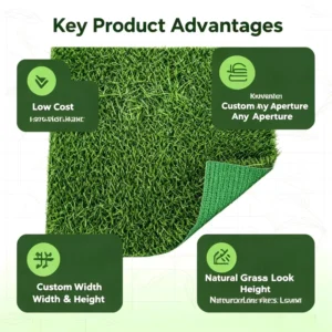 Artificial Leisure Grass Synthetic Turf for Garden Landscape and Backyard