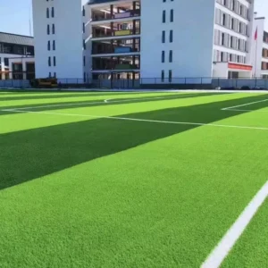 Artificial Turf Football Stadiums PE+PP Material Dark Light Green Colors 20 50mm Pile Height Outdoor Multi Use Landscaping Grass