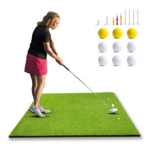 Artificial Turf Golf Hitting Mat Backyard Driving Range Swing Practice Pad Indoor Outdoor