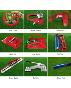 Artificial Turf Installation Tools Line Cutter with 9 Tools