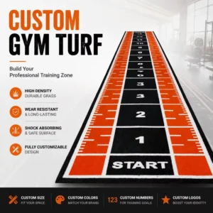 Artificial Turf Roll Long Service Life Artificial Grass Tiles Flexible Size Options Gym Turf