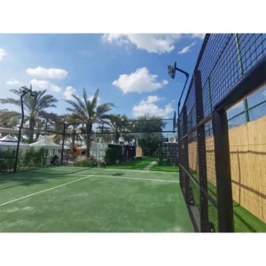 Best Selling Recreation Center All Weather Glass Wall Green Artificial Turf Durable Commercial Padel Court