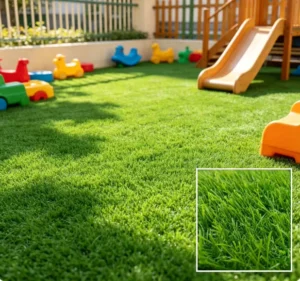 Bionic Design High Density Artificial Grass Sports Field Kindergarten Kids Play Areas