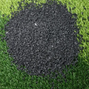 Black SBR 1-3mm Fireproof Rubber Granules for Artificial Grass Sports Fields (Football)