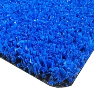CHINEE Fibrillated Artificial Grass Cesped Artificial Gazon 12mm Blue Color for Padel Court