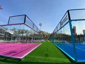 CHINEE Padel Paddle Court Full Pnoramic with Roof Sheltered Court Cancha Armada Fashion WPT FIP Certificated Factory Price