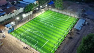 CHINEE Soccer Synthetic Grass 50mm High Density Anti UV Stadium Carpet Football Turf Grass for Community Playground
