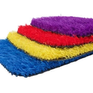 Colored Artificial Grass for Playground Kindergarten Landscaping Rooftop Garden Decorative Turf Flooring