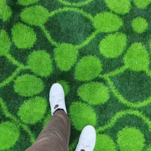 Colorful Soft Synthetic Turf Safety Mat for Kids Play Area