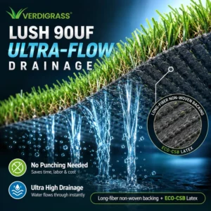 Commercial Grade 30mm Soft High Density Durable Eco-Friendly Artificial Grass For Hotel Resort