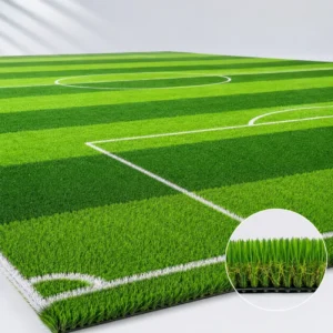 Commercial Grade 45mm Artificial Grass for Hotel and Resort Landscaping Realistic Synthetic Turf Fire Rated Lead Free