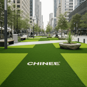 Customized Artificial Grass for Urban Public Spaces and Commercial Landscaping