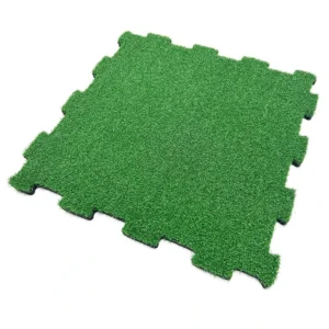 Composite Durable Anti-Slip Drainage Interlocking High Density Vinyl Artificial Grass Mat 20mm Eco-Friendly Outdoor Backyard