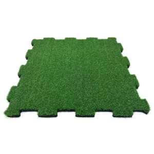 Composite Durable Non-Slip Waterproof High-Density 20mm Artificial Grass Mat with Fire Resistance and Shock Absorption