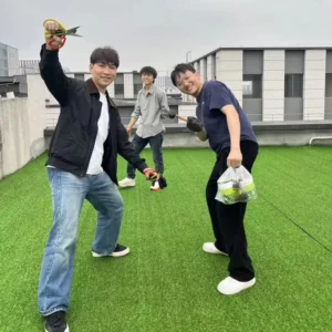 Courtyard Balcony Roof Kindergarten Artificial Lawn Durable High Density Double Adhesive Custom