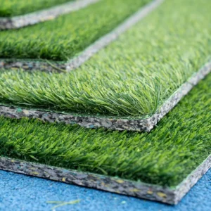 1m*1m Thick Synthetic Turf Green Carpet Artificial Grass with Shock Pad for School and Children’s Playground
