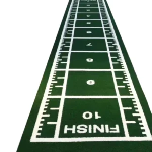 Custom 15mm Pile Height PE Fitness Artificial Grass Carpet Indoor Gym Running Track Flooring for Soccer Synthetic Flooring