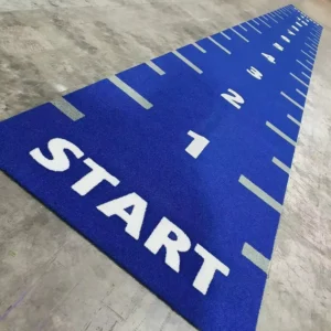 Custom Artificial Grass for Gyms with Logo Durable Synthetic Turf Fitness Flooring Easy Installation
