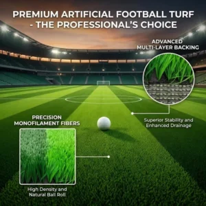 Custom CE Standard Infilled Soccer Field Artificial Grass Turf 40mm 50mm 60mm Soccer Football Playground Turf for Sports Stadium