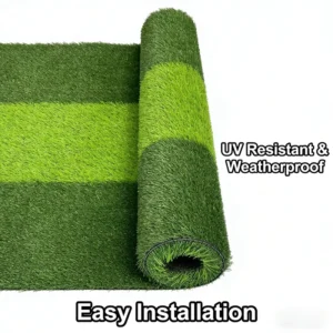 Custom Fireproof Artificial Grass Wall Decor High Density Synthetic Hedge Fence Panels for Cafe Restaurant Interior Design