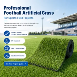 Custom Football Artificial Grass Soccer Turf for School Club Sports Fields