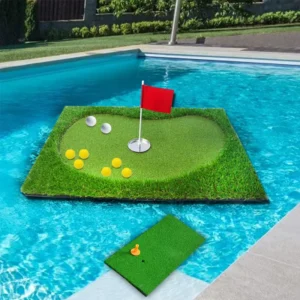 Custom Golf Putting Green Artificial Grass Floating Practice Green Mat Outdoor Backyard Pool Water Chipping Putting Accessories