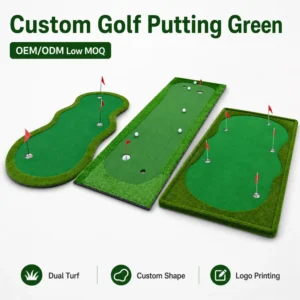 Custom Logo Commercial Golf Putting Green for Clubhouse Resort and Golf School