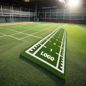 Custom Pattern Artificial Grass for Gym Turf and Kindergarten 15mm Pile Height