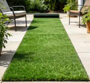 Custom Size Durable PE Artificial Grass Carpet Outdoor Synthetic Turf Lawn Mat Moisture Proof Waterproof Travel Picnic