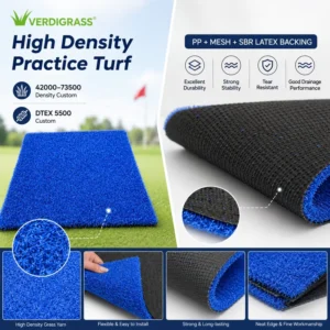 Custom Size Mini Golf Course Putting Green Artificial Grass Roll Realistic Turf Outdoor Commercial Backyard