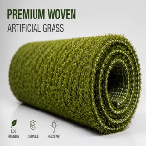 Custom-Size Woven Landscape Turf with Fast Drainage for Home Garden and School Playground