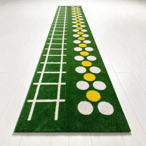 Custom Synthetic Green Artificial Grass Carpet Wear Resistant Gym Turf for Sports Training and Indoor Outdoor Fitness Areas