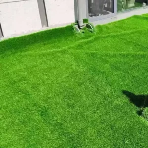 Customizable Artificial Grass Rolls Fire-Resistant for Public Spaces and Event Flooring