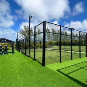 Customizable Full-Glass Padel Tennis Court with Artificial Turf, Made in China