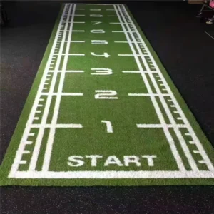 Customizable High Density Gym Artificial Grass Mat with Custom Logo Wear Resistant Exercise Turf