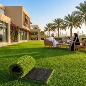 Customize Heat Resistant Artificial Grass Turf Synthetic Grass Carpet for Villas and Garden Decoration Grass Lawn Sport Flooring