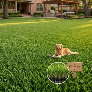 Customize Luxury Residential Artificial Grass Turf Lawn Decoration Realistic Natural 30 50mm Grass Front Yard Sports Field