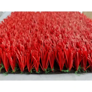 Customized Colorful Rainbow Soccer Synthetic Grass Sports Flooring Red Artificial Turf for Football Field Runway