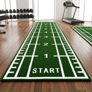 Customized Indoor Training Running Sled Track Synthetic Athletic Turf Mat Gym Fitness Flooring Artificial Grass