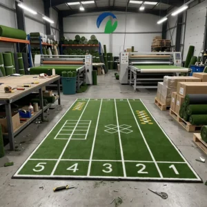 Customized Logo Gym Turf Non Slip Wear Resistant Indoor Fitness Artificial Grass for Crossfit Workouts