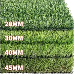 Customized Size Green Anti Aging Synthetic Turf Lawn Carpet Non Toxic Artificial Grass Roll for Home Garden Landscaping