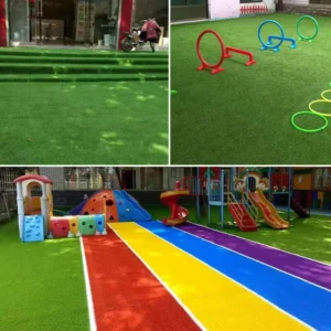 D8 30mm Seven-Color Kindergarten Artificial Turf Carpet for Outdoor Tracks and Marking