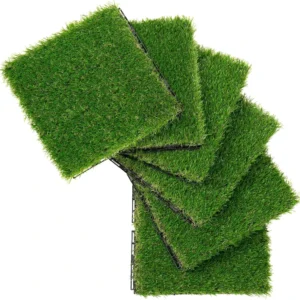 DIY Interlocking Decking Tiles Artificial Turf Grass Deck Tile for Outdoor Decks and Gardens Patios Balcony Floor
