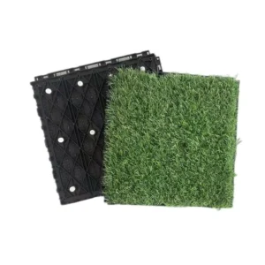 DIY Outdoor Interlocking Plastic Deck Flooring Tiles Carpet Grass Tiles Artificial Grass Synthetic Turf Tiles