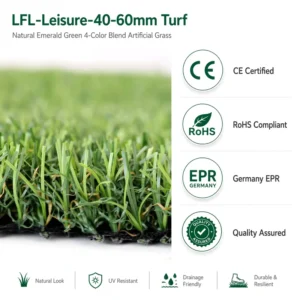 Decorative Grass Long Service Life Artificial Grass Turf Carpet Outdoor Professional Custom Densit Synthetic Turf