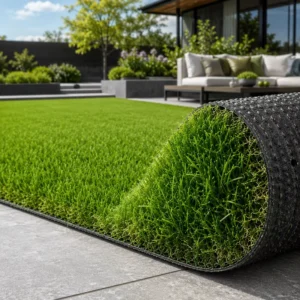Durable 50mm Landscape Artificial Grass for Public Squares and Urban Greenery Low Maintenance Large Area Synthetic Turf