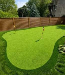 Easy Install Wear Resistant Synthetic Landscape Turf Artificial Lawn for Villa Garden Backyard Balcony Rooftop Application