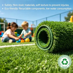 Ready Ship Durable Anti UV Anti Aging Artificial Grass Sample PU Backing School Sports Field Soccer Field Bulk Engineering
