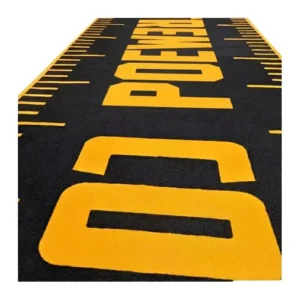 Eco-Friendly Commercial Gym Turf Flooring Custom Size Non-Toxic Anti-Wear Synthetic Grass with Scale Lines for Personal Training